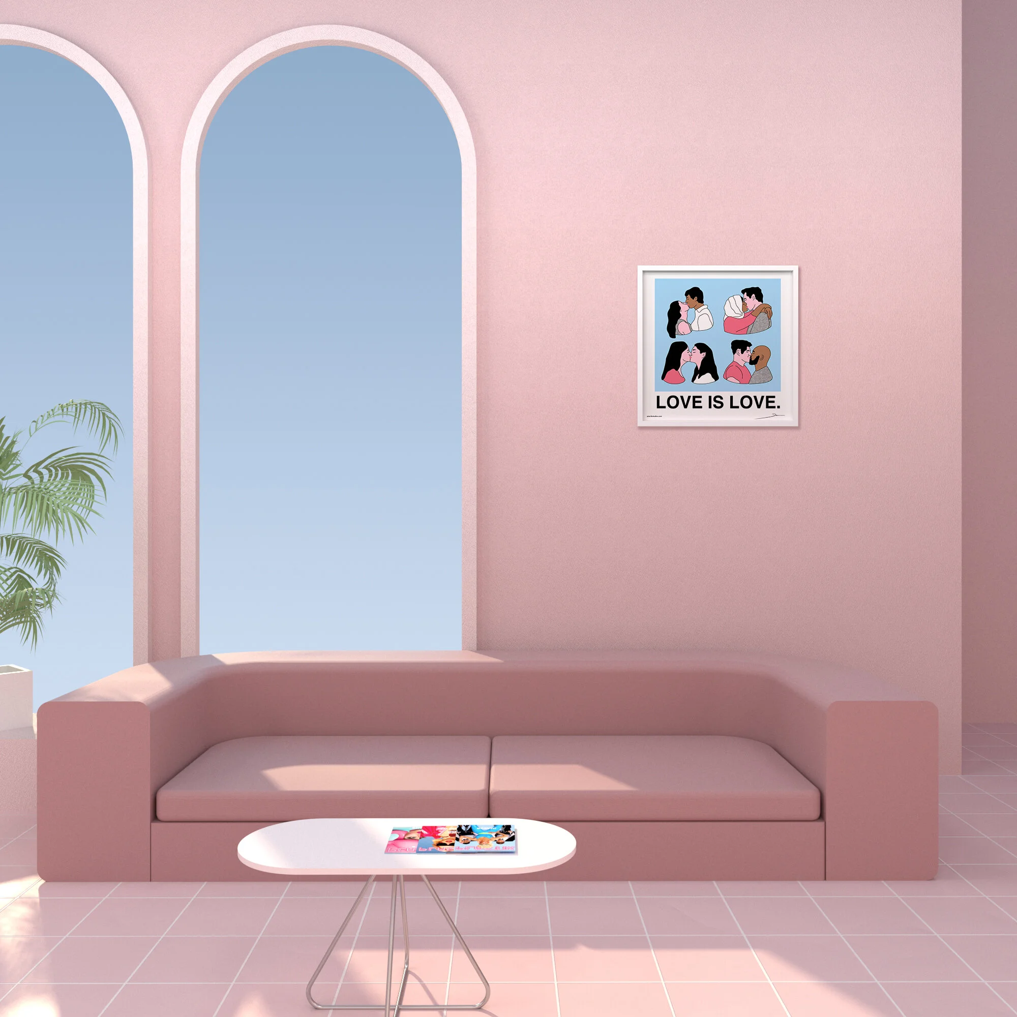 Love is love - print by studio stoutpoep — Plastik Magazine